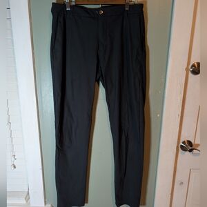 Lululemon Commission Pant Classic 33 X 32 LM5AEYS Black/ Charcoal